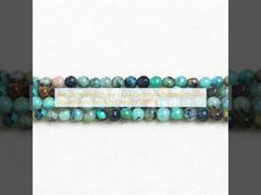 Pietra cristallina naturale di guarigione, gemma lucidata, perle rotonde lisce per la fabbricazione di gioielli.