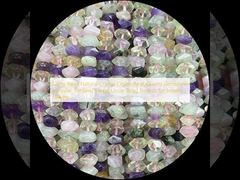 Gems Bead Cristallo naturale Citrino Rosa Quarzo Gemstone Forma irregolare caduta Stringhe di perline sciolte per la produzione di gioielli