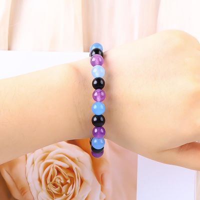 Braccialetti di donna elastica a mano 4mm/6mm/8mm