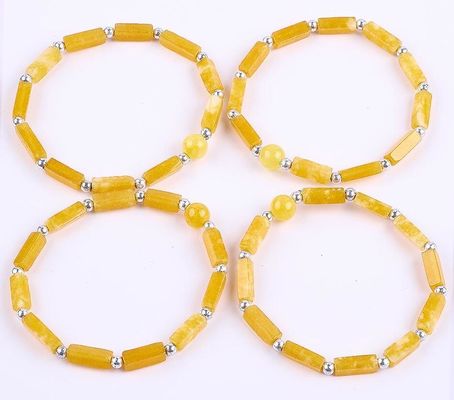 3mm/8mm/13mm Rectangle Bead Curative Energy Crystal Gemstone Bracelet