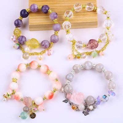 Gioielli da festa Gemme Stretch di pietra Braccialetti per regali