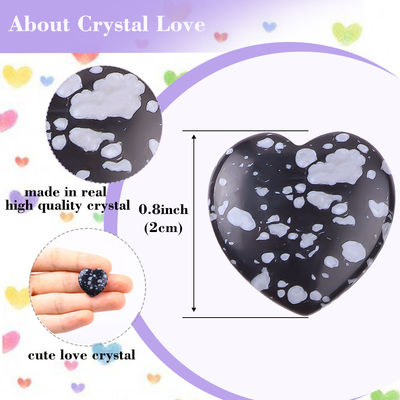 Pietra in forma di cuore cristalli