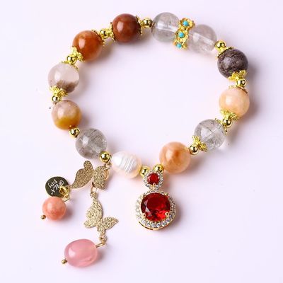 Energia curativa fatta a mano 10mm Bracciale con perline Gemstone Stretch Bracelet