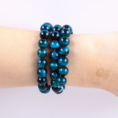8mm Lago Occhio di Tigre Blu Gemstone di cristallo di pietra di guarigione per la produzione di gioielli