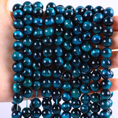 8mm Lago Occhio di Tigre Blu Gemstone di cristallo di pietra di guarigione per la produzione di gioielli