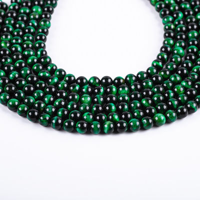 8mm Occhio di tigre verde Gemstone di cristallo di pietra di guarigione per la produzione di gioielli