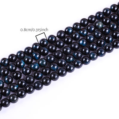 Inchiostro da 8 mm Blu Occhio di Tigre Gemstone Rosa Cristallo di Pietra Perle per la Fabbricazione di Gioielli