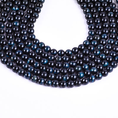 Inchiostro da 8 mm Blu Occhio di Tigre Gemstone Rosa Cristallo di Pietra Perle per la Fabbricazione di Gioielli