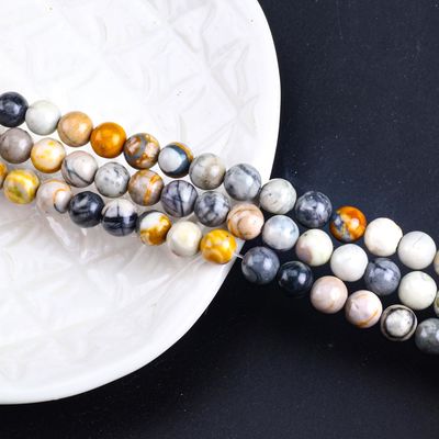 8mm perline di pietra preziosa naturali Picasso perline di pietra cristallina curativa per la produzione di gioielli