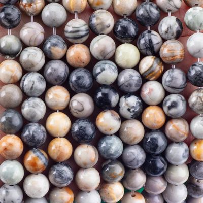 8mm perline di pietra preziosa naturali Picasso perline di pietra cristallina curativa per la produzione di gioielli