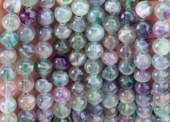 Perla rotonda di cristallo naturale per gioielleria fai da te