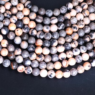 8 mm di pietra rosa naturale zebra perle di pietra preziosa perle di pietra cristallina curativa per la produzione di gioielli