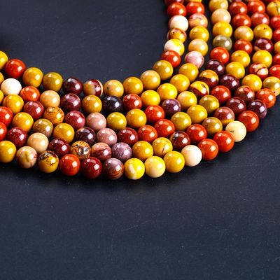 8mm giallo d'uovo naturale perle di pietra gemma perle di pietra cristallina curativa per le gioiellerie