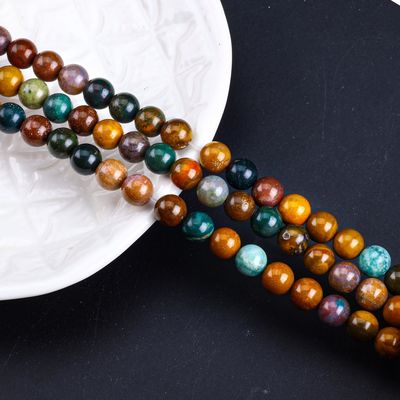 8mm di pietra naturale oceanica perle di gemma perle di cristallo per la produzione di gioielli
