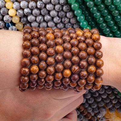 Giada a filo d'oro perla rotonda cristallo naturale gemma fili di perle sciolte per la fabbricazione di gioielli fai da te