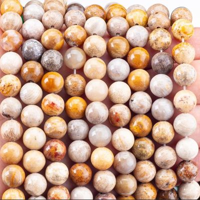 Crysanthe Stone Round Bead Natural Crystal Gemstone Loose Bead Strands per la realizzazione di gioielli fai da te