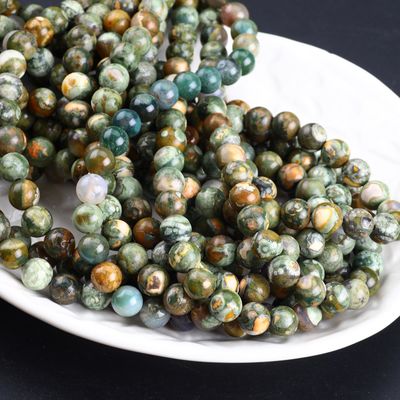 Kambaba Jasper Round Bead Cristallo naturale Gemstone String di perline sciolte per la fabbricazione di gioielli fai da te