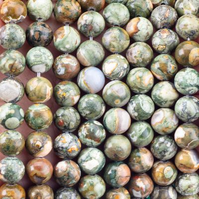 Kambaba Jasper Round Bead Cristallo naturale Gemstone String di perline sciolte per la fabbricazione di gioielli fai da te