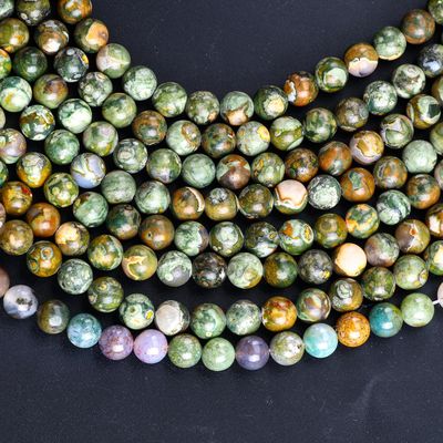 Kambaba Jasper Round Bead Cristallo naturale Gemstone String di perline sciolte per la fabbricazione di gioielli fai da te