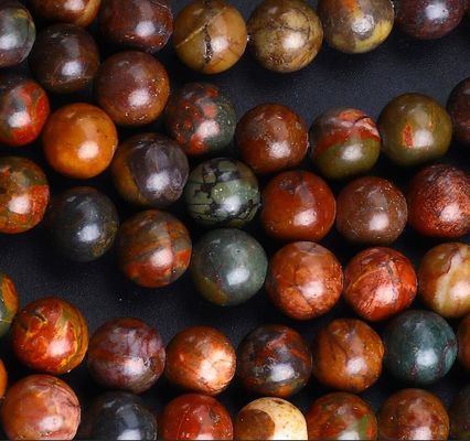 Perle rotonde turchesi rosse cristallo naturale gemma fili di perle sciolte per la fabbricazione di gioielli fai da te