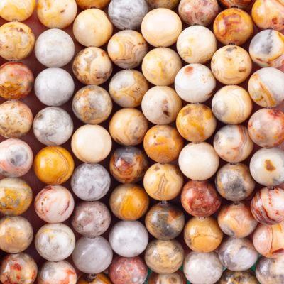 8mm Red Network Stone Gemstone Healing Crystal Stone Beads per la realizzazione di gioielli