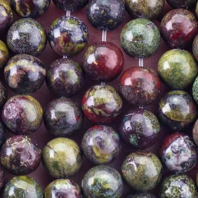 8 mm Dragon Bloodstone Round Bulk Perle di gioiello