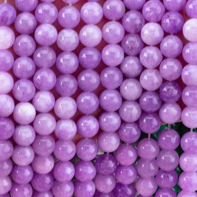 8mm Violet Giada perle di gemma per le gemme di cristallo per la produzione di gioielli