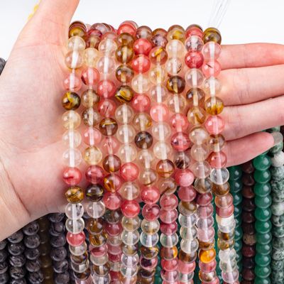 4/6/8/10/12mm Gemstone perline sciolte Semi pietre preziose per la fabbricazione di gioielli