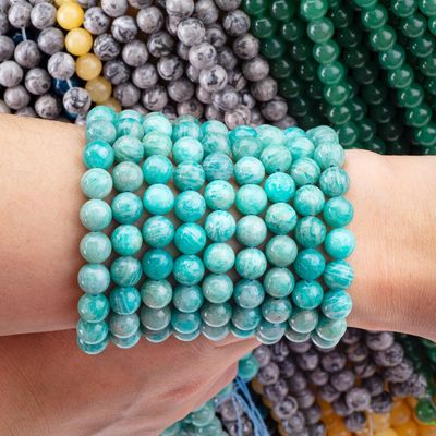 8mm Tianhe perle di pietra preziosa Perle di pietra cristallina per la produzione di gioielli
