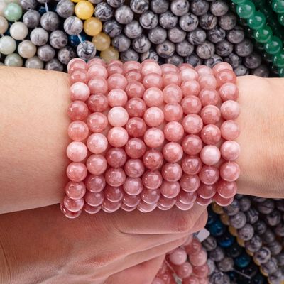 8mm Sun Stone Gemstone Perle di cristallo per la produzione di gioielli