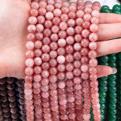 8mm Sun Stone Gemstone Perle di cristallo per la produzione di gioielli