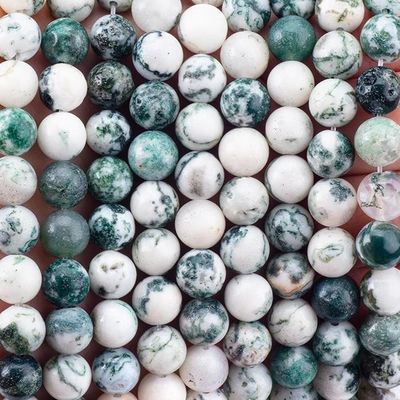 8mm Agata di alberi perle di gemme perle di cristallo per la produzione di gioielli