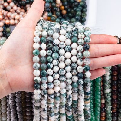 8mm Agata di alberi perle di gemme perle di cristallo per la produzione di gioielli