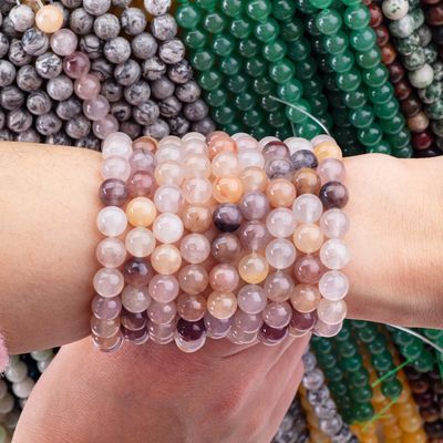 Pietra violeta strati di perline sciolte 4mm perline semipreziose per gioielli da festa
