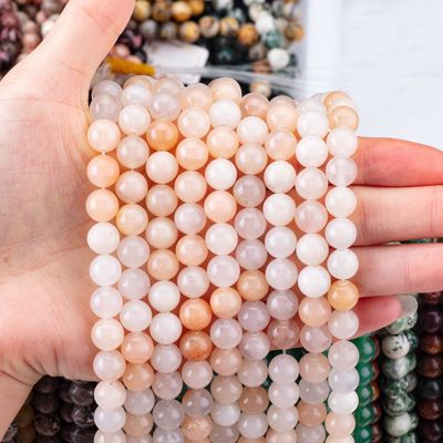 2 mm Di colore rosa avventurino semi-preziose gemme con forma rotonda