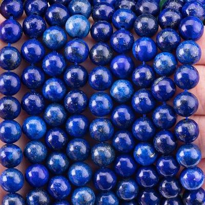 8 mm di lapis lazuli scuro perle di pietra preziosa per gioielleria