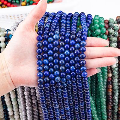 8 mm di lapis lazuli scuro perle di pietra preziosa per gioielleria