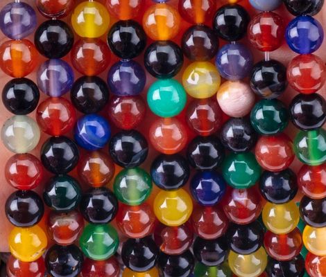 Perle di agate da fiore per la produzione di gioielli