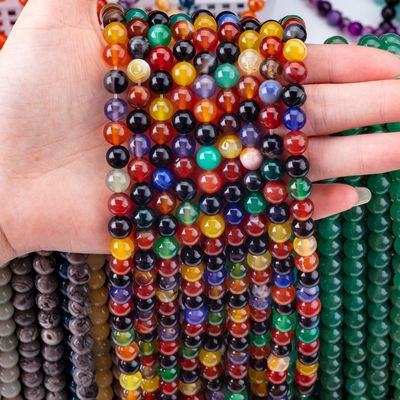 Perle di agate da fiore per la produzione di gioielli