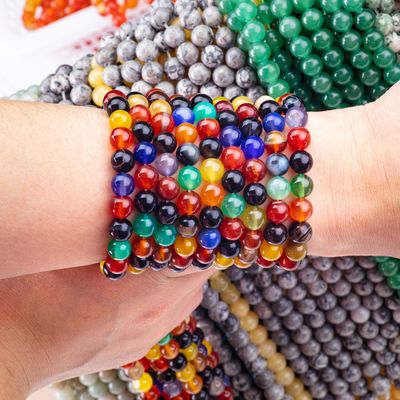 Perle di agate da fiore per la produzione di gioielli