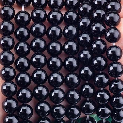 8mm Black Onyx Gemstone Beads Perle di cristallo per la produzione di gioielli