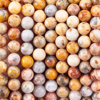 8 mm di pizzo pazzo agata perle di gemme perle di pietra cristallina curativa per la realizzazione di gioielli