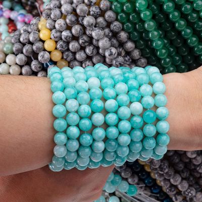 8MM Tianhe Stone Crystal Round Bulk Bead per gioielli fai da te