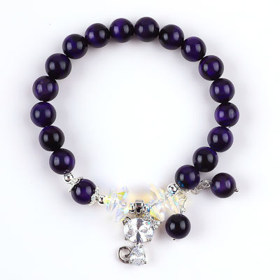Braccialetti di pietra semi-preziosa 8mm con perline braccialetti di pietra preziosa fatti a mano