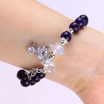 Braccialetti di pietra semi-preziosa 8mm con perline braccialetti di pietra preziosa fatti a mano