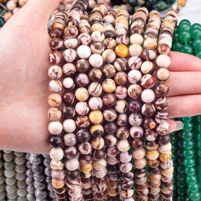 8mm zebra austriaca giaspero perle di gemme perle di cristallo per la produzione di gioielli