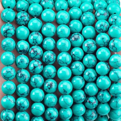 8MM Verde Turchese Granella di perline per gioielleria