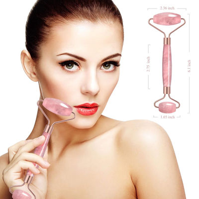 Cristallo di pietra rosa quarzo giada per il trattamento del viso / eliminare l' edema