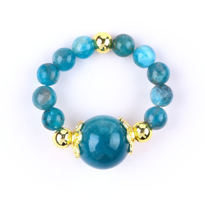 4MM Apatite Piccole perline Curativa Energia Cristallo Rotondo Stretch Perline Anello Per Indossare Ogni Giorno E Festa