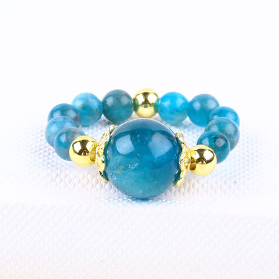 4MM Apatite Piccole perline Curativa Energia Cristallo Rotondo Stretch Perline Anello Per Indossare Ogni Giorno E Festa
